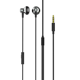 Навушники з мікрофоном ColorWay Slim 3.5 mm Wired Earphone Blast 1 Чорні (Black) 193935 фото