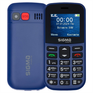 Мобільний телефон Sigma Comfort 50 CF115 EASY Синій (Blue) 137706 фото