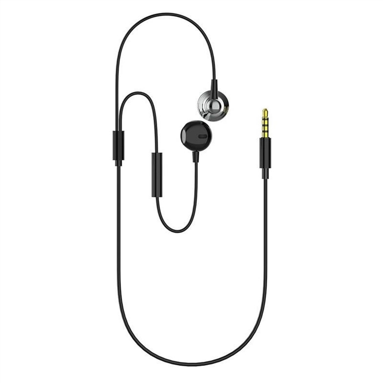 Навушники з мікрофоном ColorWay Slim 3.5 mm Wired Earphone Blast 1 Чорні (Black) 193935 фото