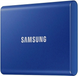 Накопичувач зовнішній SSD 2.5" USB 1TB Samsung T7 (MU-PC1T0H/WW) Синій (Blue) 209618 фото 3