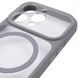 Чохол накладка для iPhone 14 Pro Max TPU+PC GETMAN Moon Clear with MagSafe Сіра (Grey) 264253 фото 5