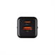 Зарядний пристрій Usams US-CC189 (1 USB-C + 1 USB) QC&PD3.0 30W Чорний (Black) 138552 фото 3