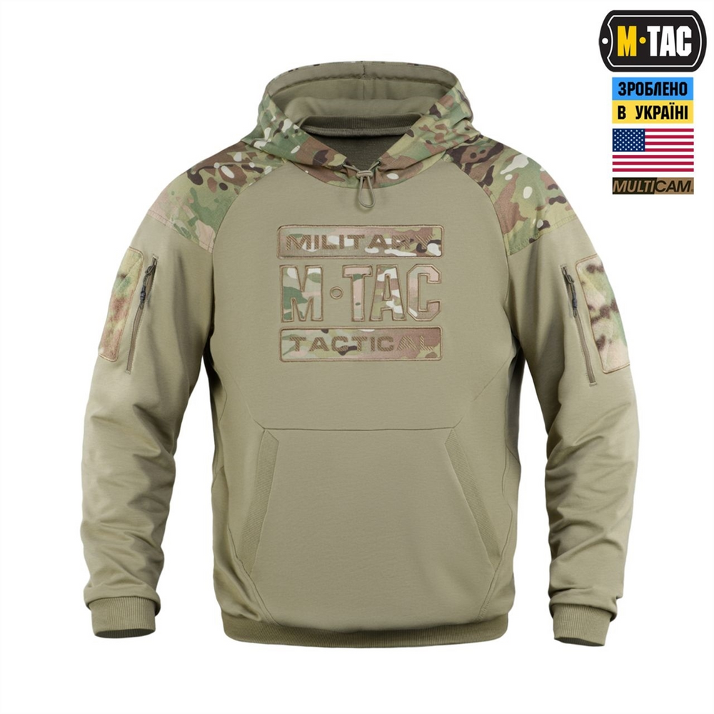 Кофта M-Tac Hoodie Combat Зелена Бежева (Multicam Tan) (2XL) 228565 фото