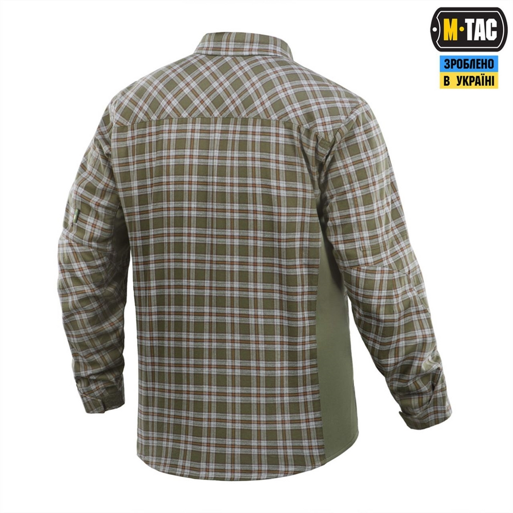 Сорочка M-Tac Tactical Cotton Shirt Зелена Сіра (Olive Grey) (XL/R) 233370 фото