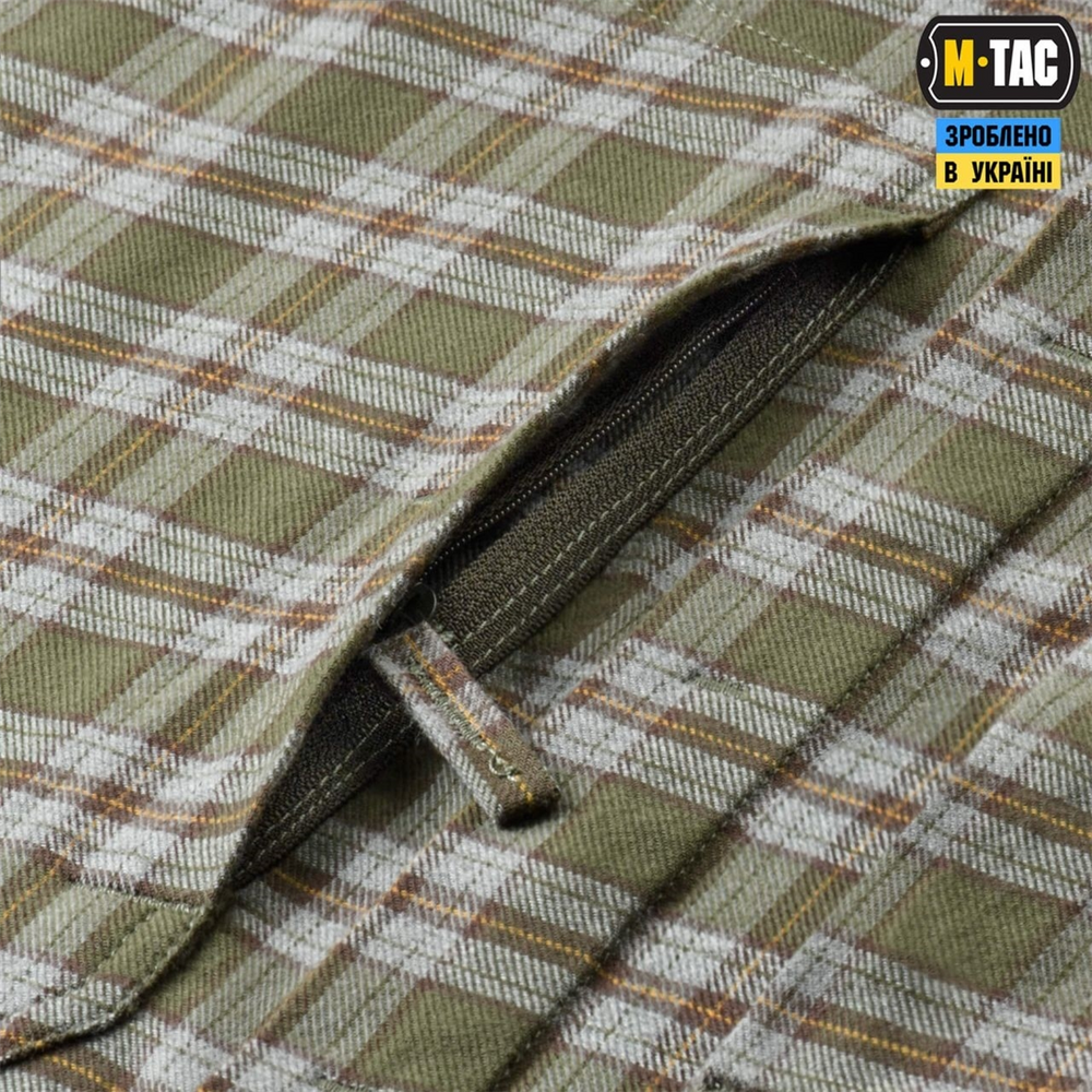 Сорочка M-Tac Tactical Cotton Shirt Зелена Сіра (Olive Grey) (XL/R) 233370 фото