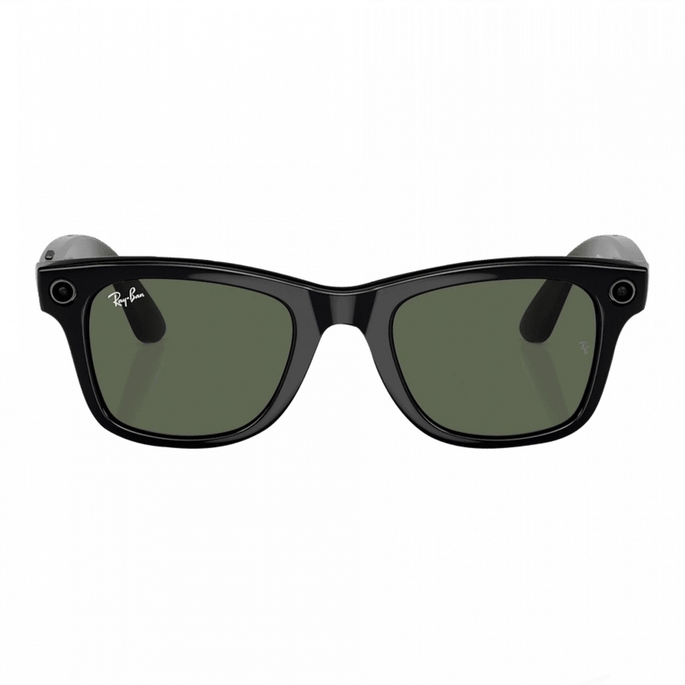 Окуляри Ray-Ban Meta Wayfarer Shiny Black Frame Green Lenses (RW4006 601/71 50-22) 202253 фото