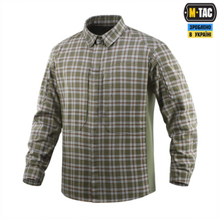 Сорочка M-Tac Tactical Cotton Shirt Зелена Сіра (Olive Grey) (XL/R) 233370 фото