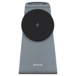 Зарядний пристрій бездротовий Proove Omni Power 3в1 Чорний (Black) 139267 фото