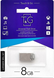 USB Флеш 8Gb T&G 110 Metal Срібна (Silver) 145667 фото 2