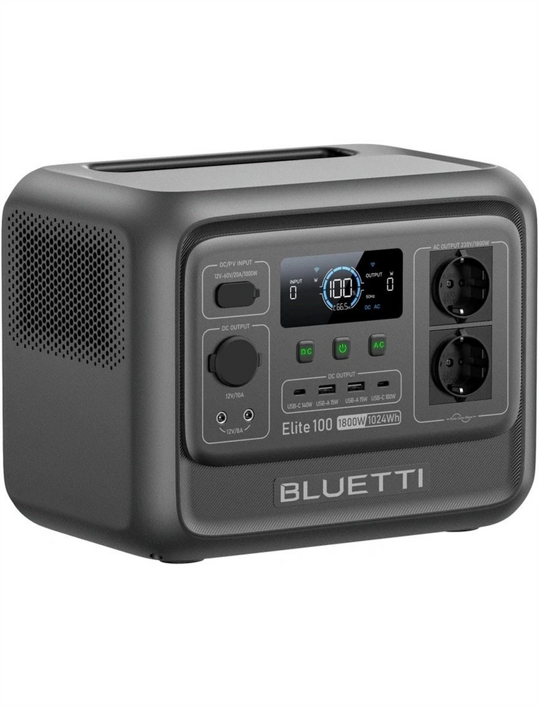 Портативна зарядна станція Bluetti Elite 100 V2 Сіра (Grey) 179579 фото