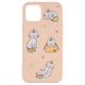 Чохол накладка для iPhone 12/12 Pro WAVE Fancy raindow cat Рожева (Pink Sand) 87585 фото 1