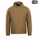 Кофта M-Tac Lite Microfleece Hoodie Коричнева (Coyote Brown) (S) 225620 фото 13