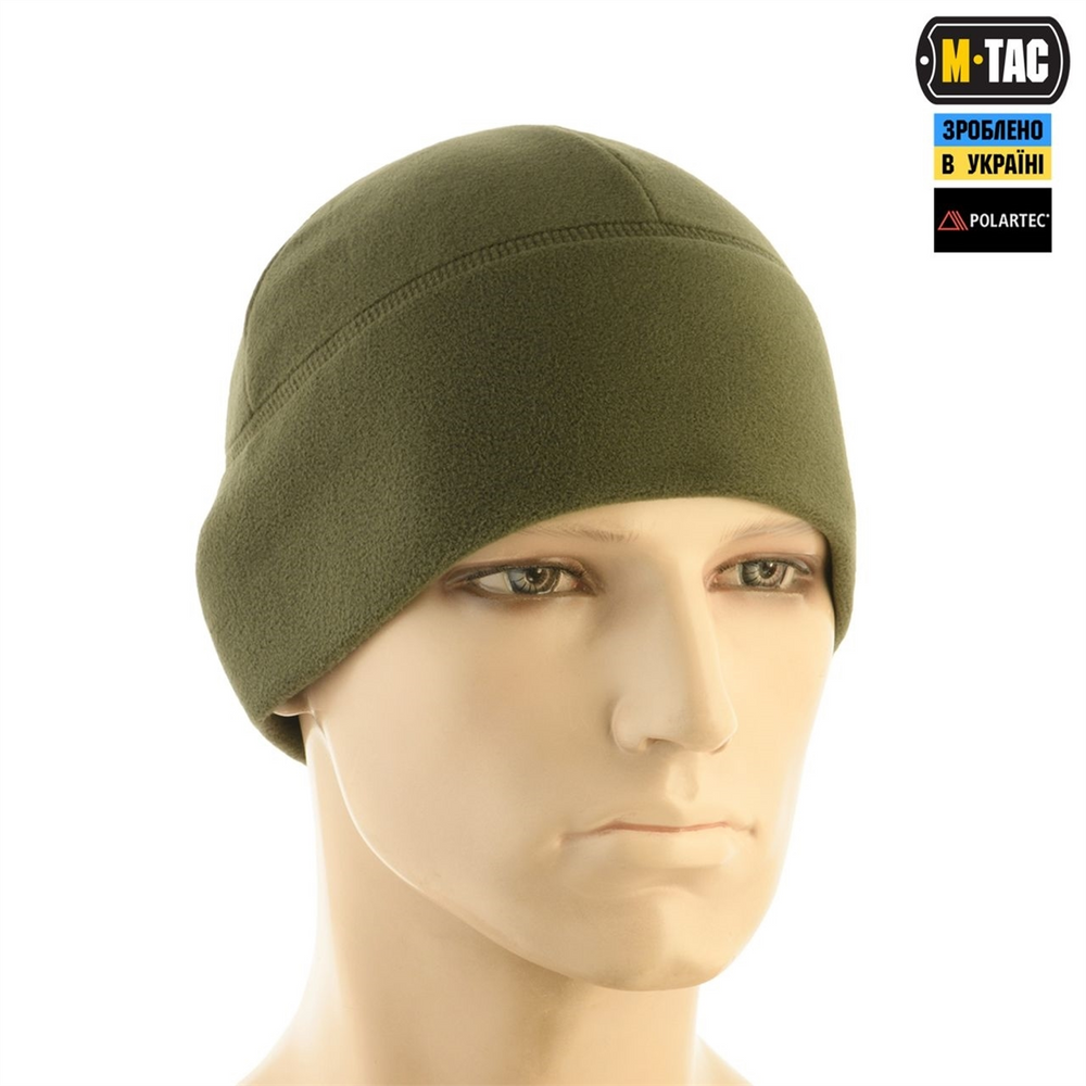 Шапка M-Tac Watch Cap фліс Light Polartec XL Зелена (Army Olive) 221414 фото
