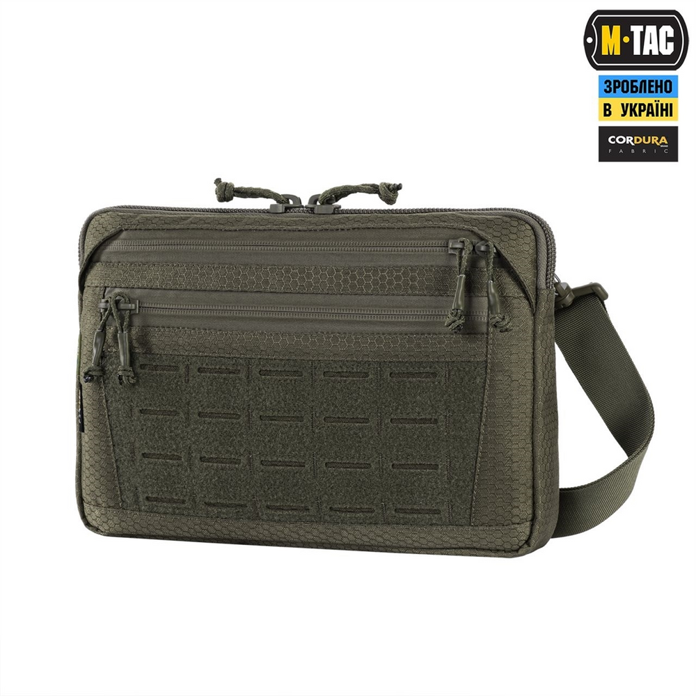 Сумка M-Tac Admin Bag Medium Elite з липучкою Hex Зелена (Ranger Green) 224903 фото