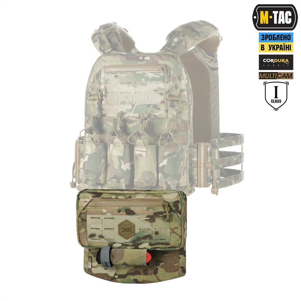 Захист живота M-Tac з балістичним пакетом 1 клас захисту (BRONYX) Зелений (Multicam) 225084 фото