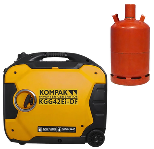 Генератор газобензиновий Kompak KGG42Ei-DF 3.8/4.2 кВт 216156 фото