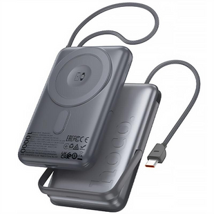 PowerBank 10000 mAh Hoco Q43 Clever dual PD20W з БЗП Сірий (Metal Gray) 245895 фото