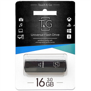 USB Флеш T&G Vega 121 (USB 3.0) 16Gb Чорна (Black) 116570 фото