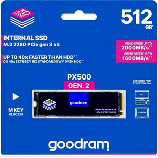 Накопичувач SSD 512GB Goodram PX500 M.2 2280 3D TLC (SSDPR-PX500-512-80-G3) 209612 фото