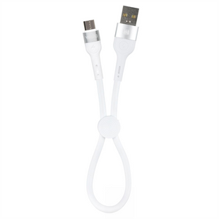 USB кабель Yoki Extra YK-EX11 Micro-USB 3A 0.25м Білий (White) 146319 фото