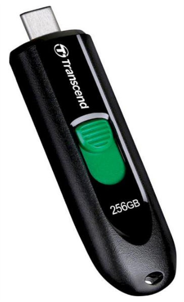 USB Флеш 256Gb Transcend USB 3.2 Type-C JetFlash 790C Чорна (Black) 179638 фото