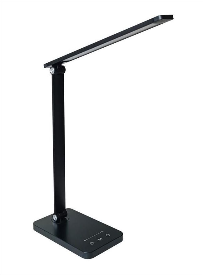 Настільна лампа OSRAM Panan DISK FOLD SQ 6.5W 3000К 4000К 6500К з димером Чорна (Black) 193511 фото Настільна лампа OSRAM Panan DISK FOLD SQ 6.5W 3000К 4000К 6500К з димером Чорна (Black) 193511 фото