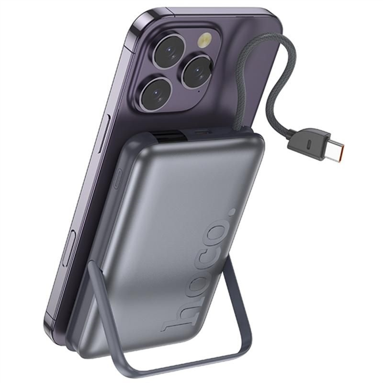 PowerBank 10000 mAh Hoco Q43 Clever dual PD20W з БЗП Сірий (Metal Gray) 245895 фото