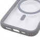 Чохол накладка для iPhone 11 TPU+PC GETMAN Moon Clear with MagSafe Сіра (Grey) 264292 фото 5