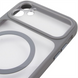 Чохол накладка для iPhone 11 TPU+PC GETMAN Moon Clear with MagSafe Сіра (Grey) 264292 фото 4