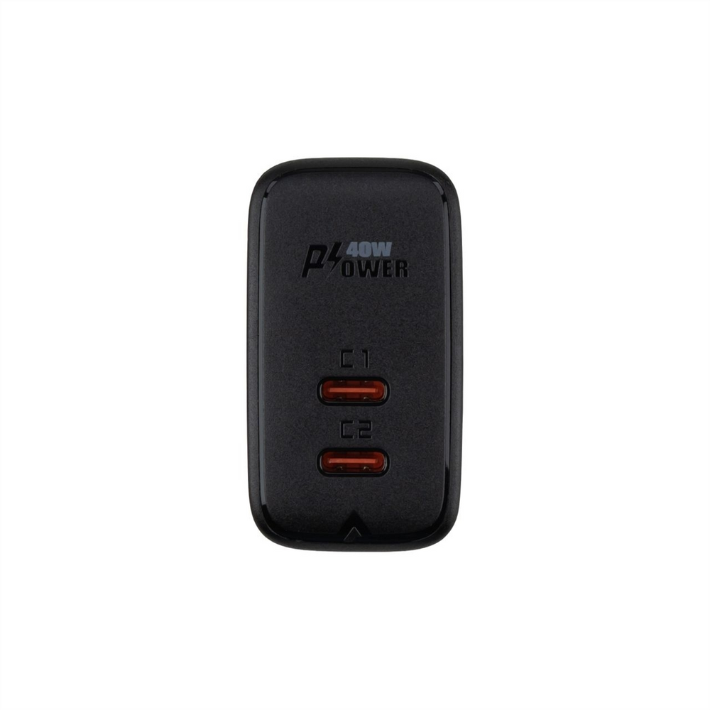 Зарядний пристрій Acefast A9 PD40W (2 USB-C) Чорний (Black) 98875 фото