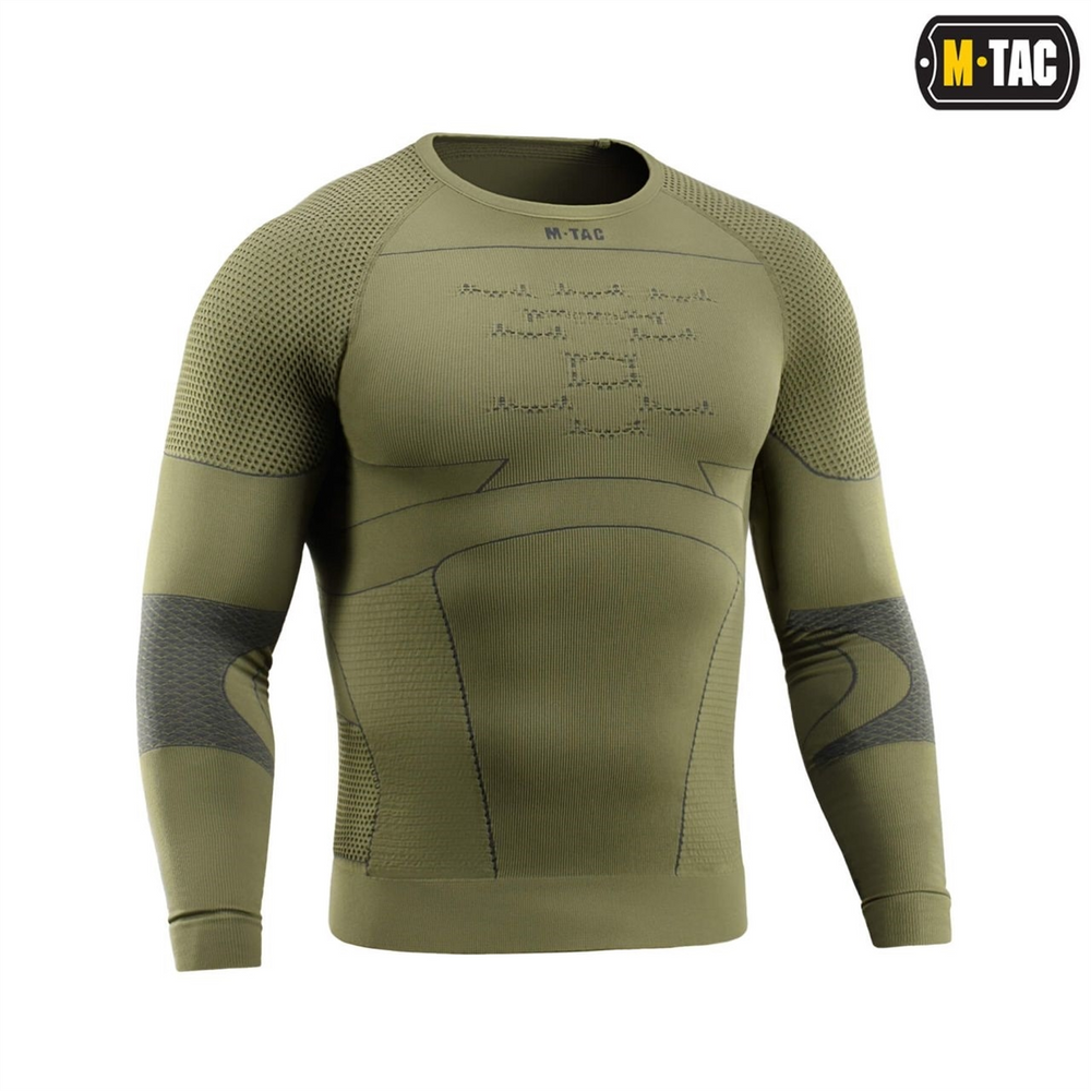 Термосорочка M-Tac компресійна Зелена Сіра (Ranger Green Dark Grey) (M) 233850 фото