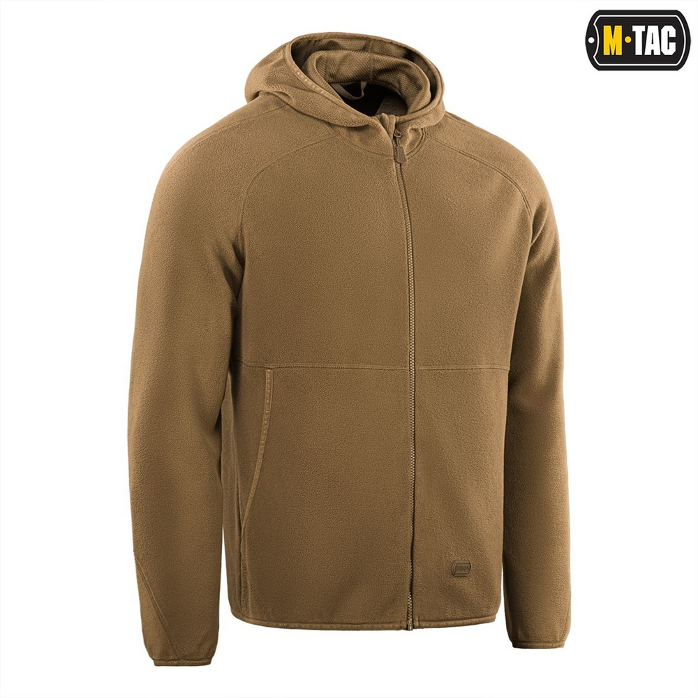 Кофта M-Tac Lite Microfleece Hoodie Коричнева (Coyote Brown) (L) 225618 фото