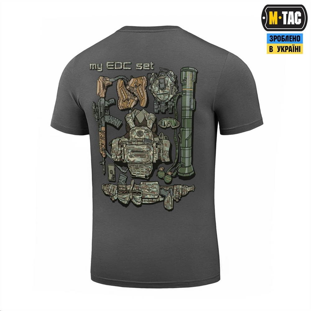 Футболка M-Tac My EDC Сіра (Dark Grey) (2XL) 234804 фото