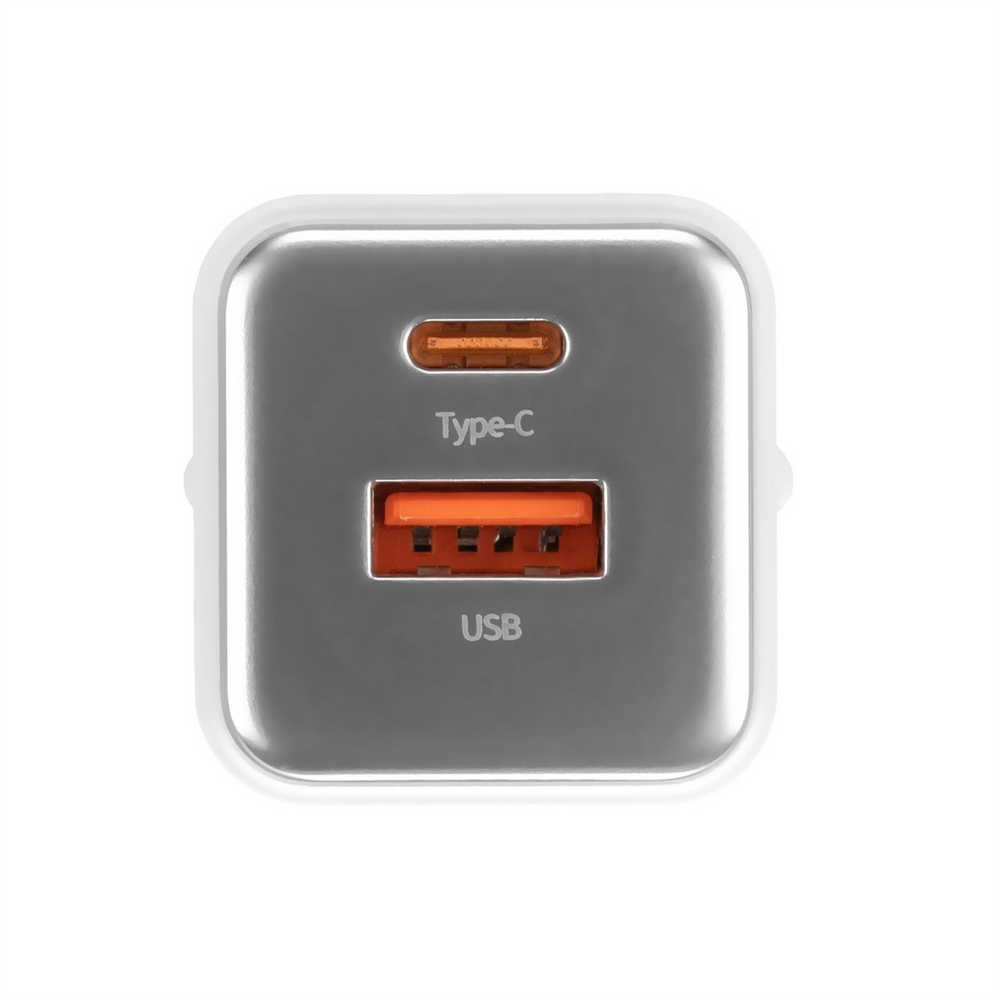 Зарядний пристрій Usams US-CC189 (1 USB-C + 1 USB) QC&PD3.0 30W Білий (White) 138584 фото