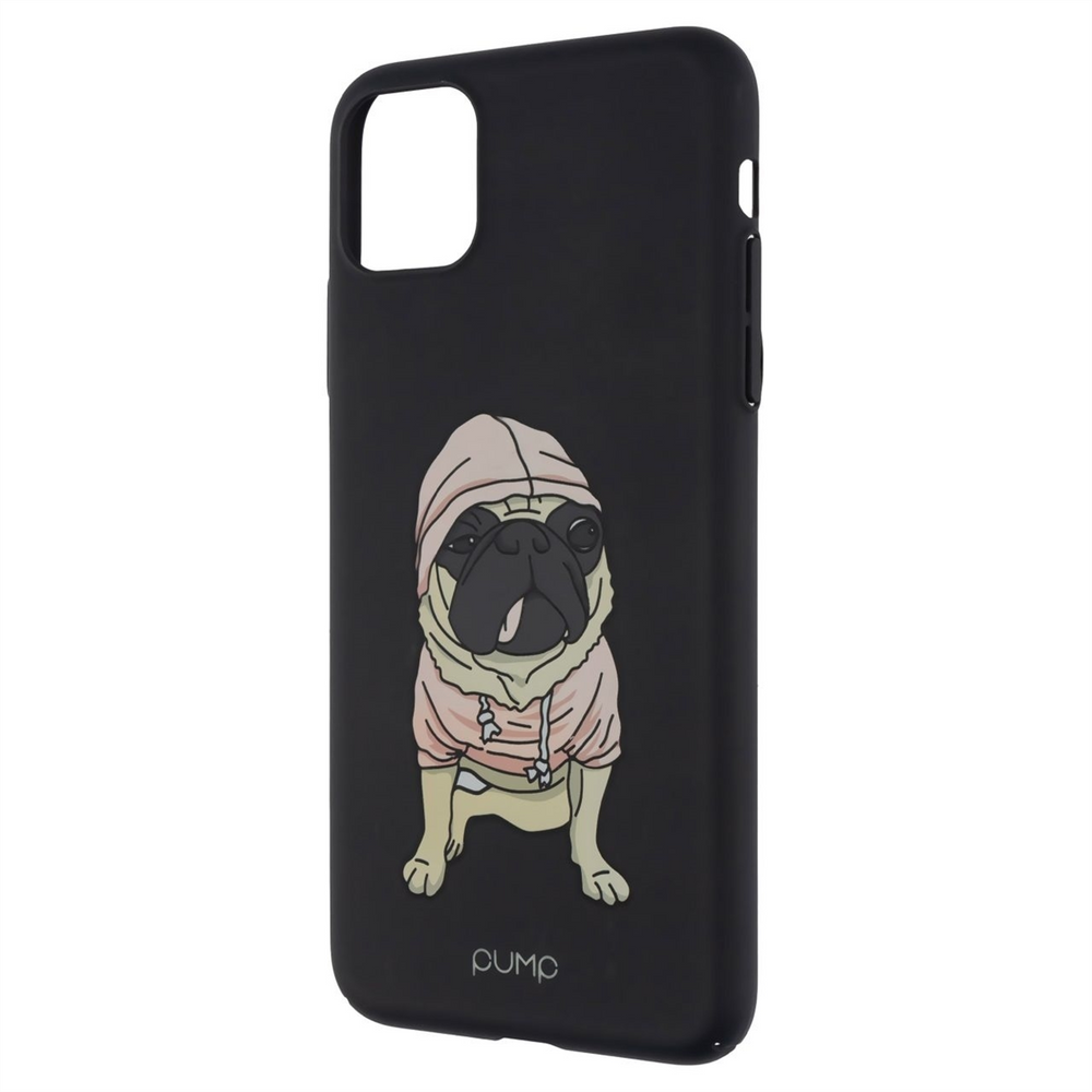 Чохол накладка для iPhone 11 Pro Max Pump Tender Мопс Сіра (Grey) 84141 фото