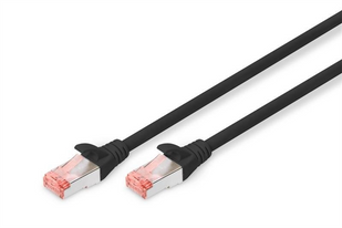 Патч корд DIGITUS CAT 6 S-FTP AWG 27/7 LSZH 3м Чорний (Black) 194492 фото