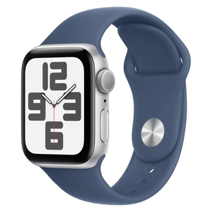 Смарт-годинник Apple Watch SE 2 GPS 40mm Silver Aluminium Case w Denim Sport Band - S/M (MXEC3) 195852 фото