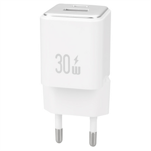 Зарядний пристрій Usams US-CC189 (1 USB-C + 1 USB) QC&PD3.0 30W Білий (White) 138584 фото