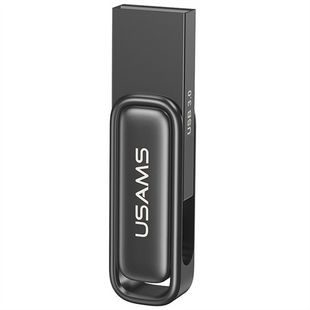 USB Флеш 256Gb Usams US-ZB334 USB 3.0 Rotating Чорна (Zinc Alloy) 193303 фото