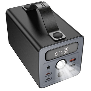 PowerBank 60000 mAh Hoco J138 22.5W+PD20W+DC12V Чорна (Black) 156346 фото