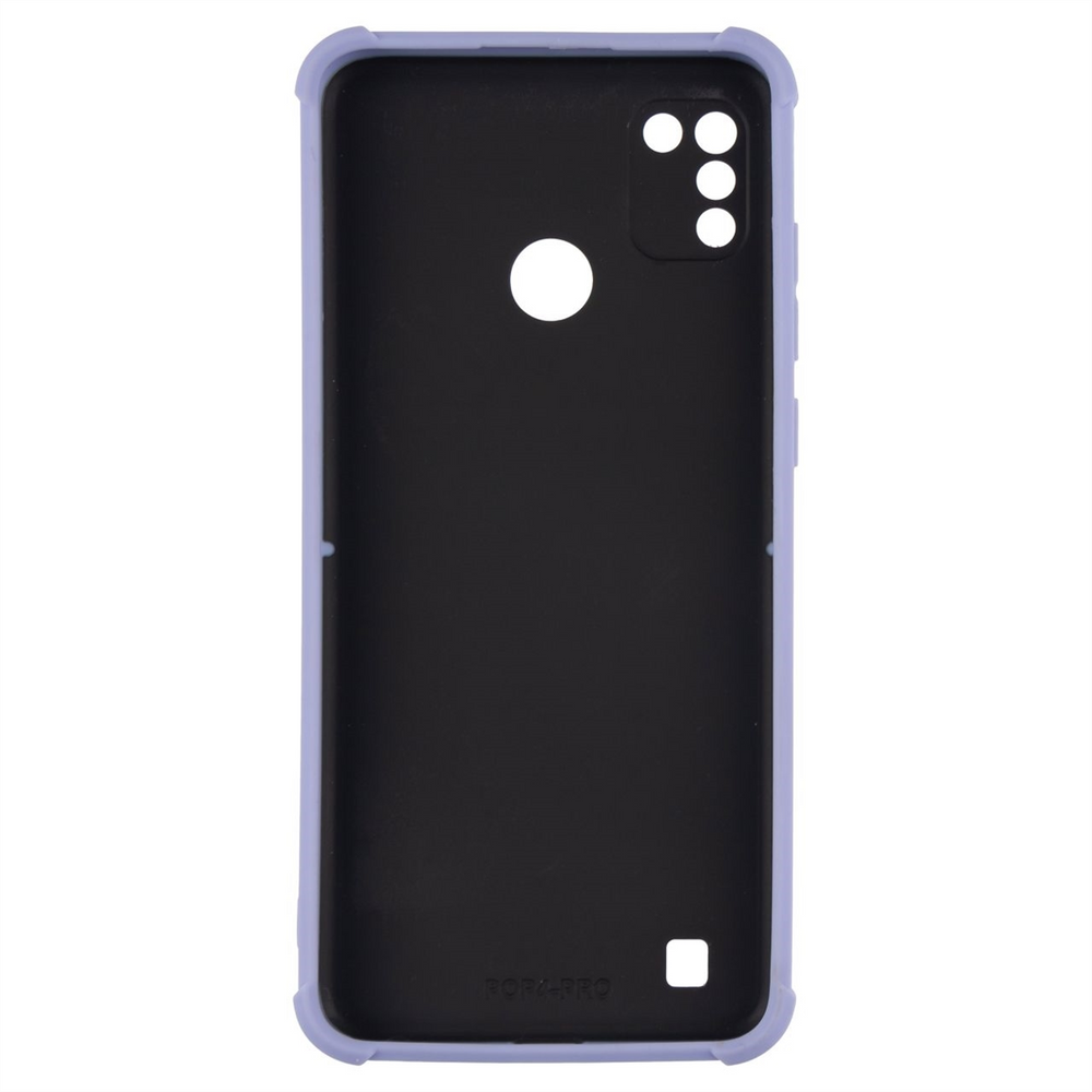 Чохол накладка для TECNO POP 4 Pro Shockproof Фіолетова (Purple) 92833 фото