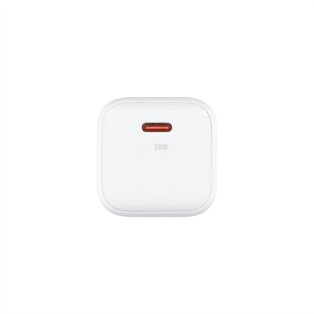 Зарядний пристрій Acefast A77 Mini GaN (USB-C) PD 30W + кабель Type-C to Type-C Білий (White) 138523 фото