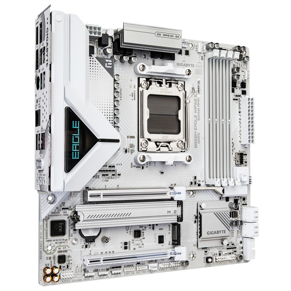 Материнська плата Gigabyte B850M Eagle WiFi6E Біла (White) 206793 фото