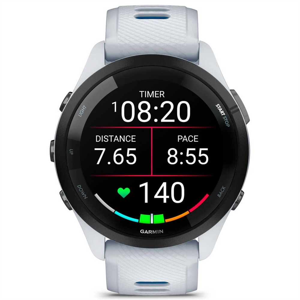 Смарт-годинник Garmin Forerunner 265 Black Bezel with Whitestone Case Білий (White) 153942 фото