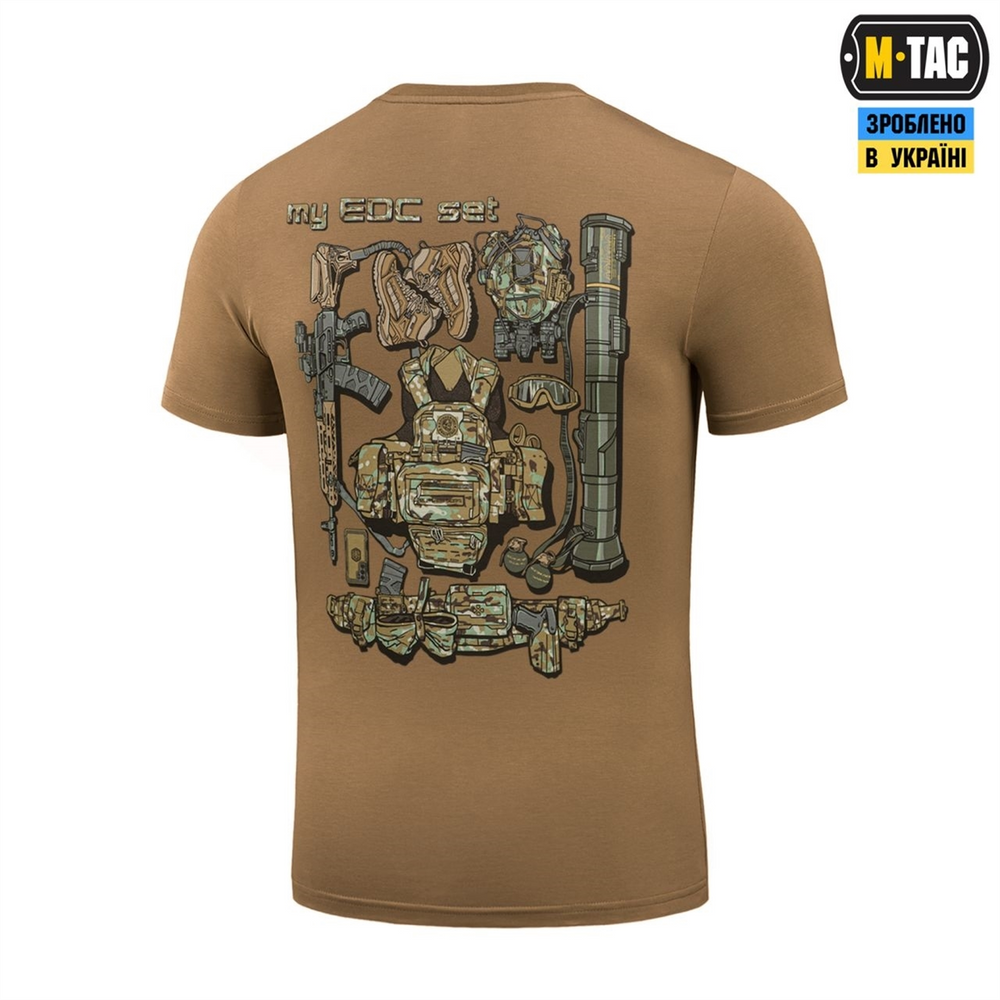 Футболка M-Tac My EDC Коричнева (Coyote Brown) (L) 234799 фото