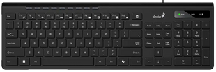 Клавіатура Genius SlimStar 230II USB Чорна (Black) 167399 фото