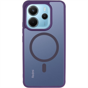 Чохол накладка для Xiaomi Redmi Note 14 (EU) TPU Bloom with Magnetic Fit Фіолетова (Purple) 265613 фото