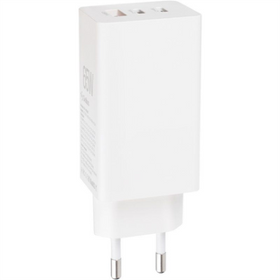 Зарядний пристрій Gelius Nimble GaN 65W GP-HC051 + кабель Type-C to Type-C Білий (White) 106176 фото