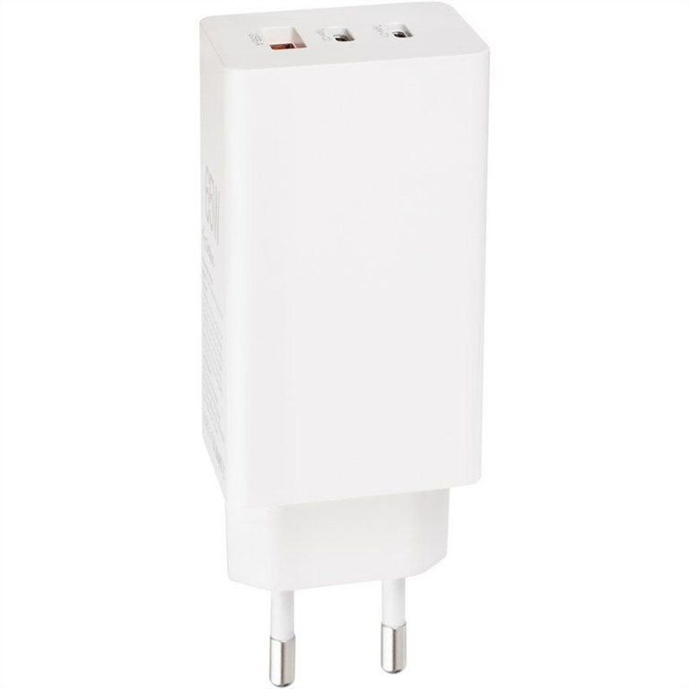 Зарядний пристрій Gelius Nimble GaN 65W GP-HC051 + кабель Type-C to Type-C Білий (White) 106176 фото