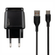 Зарядний пристрій Veron VR-C12C 12W 2USB 2.4A + кабель Micro-USB Чорний (Black) 101635 фото 1